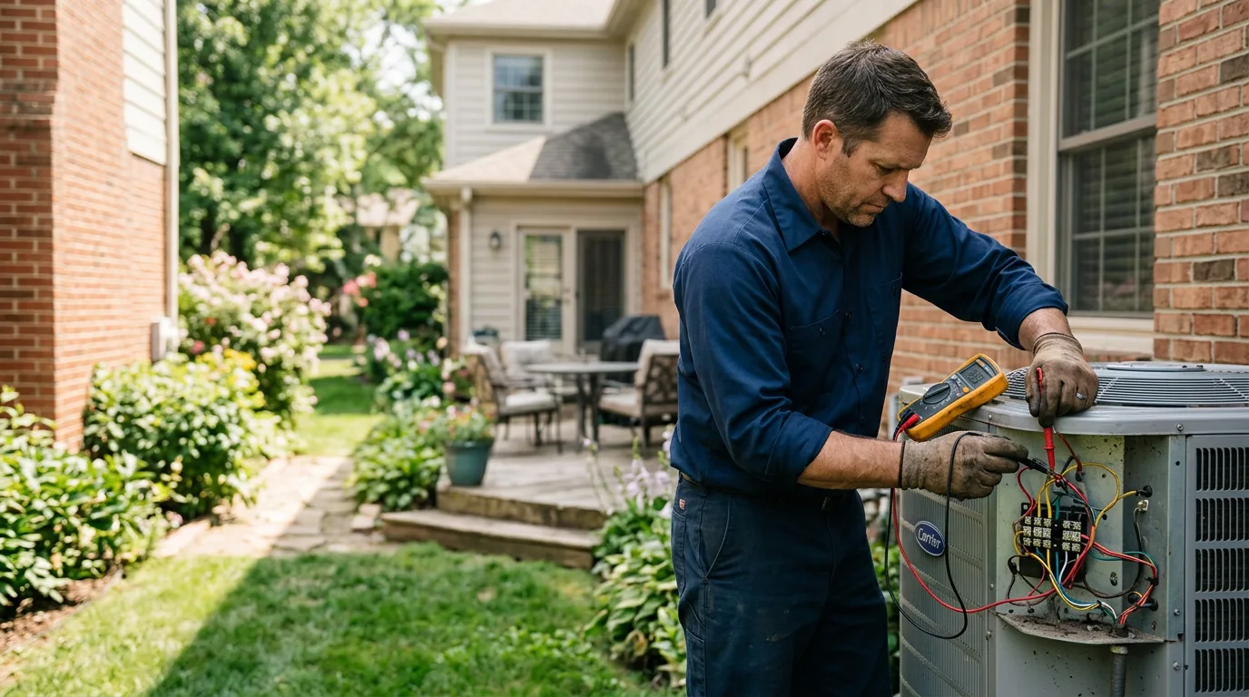 HVAC technician working near Simpsonville, KY
